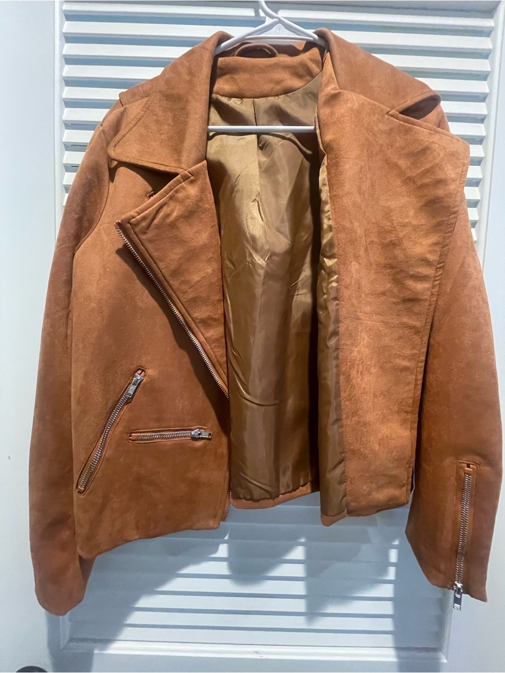 Faux suede jacket